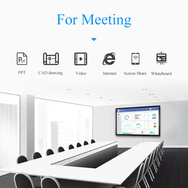 75 Inch Interactive 4k Touch Panels Flat Tv Interactive Panel Touch Screen Smart Tv Smart Whiteboard