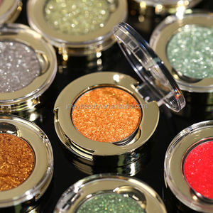 ظلال عيون لامعة معدنية فضي أخضر بشعار مخصص 26 مم، إضاءة عالية الصبغة لامعة ببريق الألماس - Product Image 2