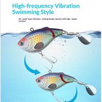 Le Brave ABS VIB 14g 62cm Leurre Artificiel Rotatif à Lancer Ultra-longue Portée pour le Bar, Adapté à Toutes les Conditions Aquatiques