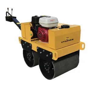 China Construction Machinery Walk Behind Vibratory Road Roller Compactor 0.3Ton To 0.8 Ton Mini Road Roller