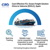 Logística de Transporte Marítimo de Contenedores FCL Confiable desde China a Valencia ESVLC España