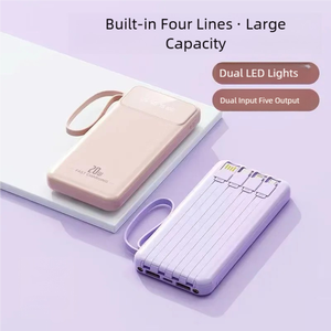 <span class=keywords><strong>พา</strong></span><span class=keywords><strong>ว</strong></span><span class=keywords><strong>เวอร์</strong></span><span class=keywords><strong>แบงค์</strong></span>ราคาโรงงาน ความจุ 20000mAh พร้อมสาย<span class=keywords><strong>ชาร์จ</strong></span>ในตัว 4 เส้น ที่วางโทรศัพท์ จอ LED ไฟฉาย <span class=keywords><strong>ชาร์จ</strong></span>เร็<span class=keywords><strong>ว</strong></span> 2A - Product Image 4