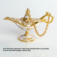 Vintage Mini laiton classique arabe Costume accessoires Aladdin génie lampe magique lampe souhaitant lumière table fête décor