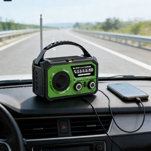 2026 Newest Portable Outdoor Emergency Radio AM/FM <strong>Solar</strong>-Powered <strong>Hand</strong>-<strong>Crank</strong> Flashlight <strong>Power</strong> <strong>Bank</strong> 3000mAh Built-in Speaker - Product Image 4