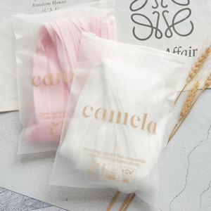 Bolsas con Cierre de Cremallera, Biodegradables, Reciclables, de HDPE con Recubrimiento Acuoso, Certificación CE, Logotipo Impreso Personalizado, Embalaje Esmerilado para Ropa - Product Image 2