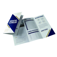 Brochures d'entreprise personnalisées, vente directe d'usine, vente en gros, brochures tri-pliées, prise en charge de la personnalisation des couleurs et du processus