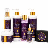 Gamme de Soins Éclaircissants Bio à Marque Blanche pour Peaux Foncées avec L-glutathion, Collagène, Crème Visage, Sérum et Huile – Ensemble Complet