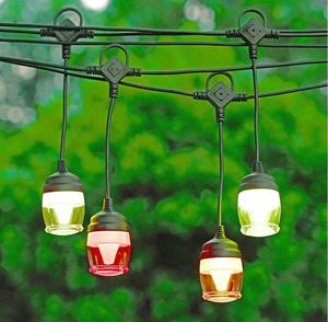 크리스마스 파티 게임 장식 음악 모드 Dimmable RGB 색상 변경 LED 문자열 빛 - Product Image 2