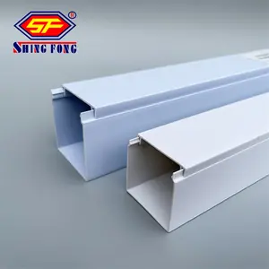 Dc cáp PVC nhựa cáp điện 50mm x 50mm Trunking