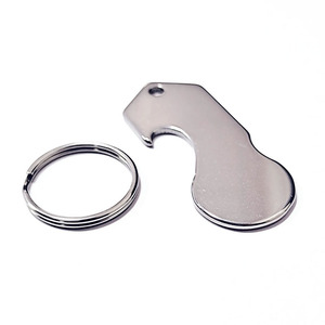 Placa de Acero Inoxidable para Llaves, Accesorio para Cerradura de Carrito de Supermercado, Gancho para Abrir Botellas, Placa con Estampado e Impresión UV - Product Image 6