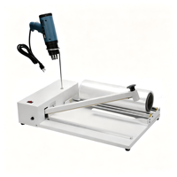 Machine d'emballage manuelle à double tête de léopard pour film thermorétractable PE/POF, pour usage commercial (boîtes cadeaux de thé, quincaillerie, livres)