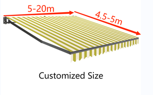 <span class=keywords><strong>Toldo</strong></span> Eléctrico para Exteriores con Control Remoto, Retráctil, Impermeable, Protección Solar, Extensible hasta <span class=keywords><strong>5</strong></span> <span class=keywords><strong>Metros</strong></span>, <span class=keywords><strong>Toldo</strong></span> de Jardín de Aluminio Moderno - Product Image 6