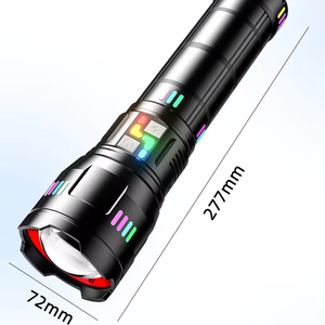 2000m 60W Spotlight tầm xa chiến thuật Zoomable khẩn cấp ngọn đuốc cao lumens 100000 mạnh mẽ đèn pin - Product Image 2