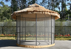 Pergola de jardin personnalisée en acier thermolaqué, <span class=keywords><strong>tente</strong></span> extérieure imperméable, gazebo - Product Image 3