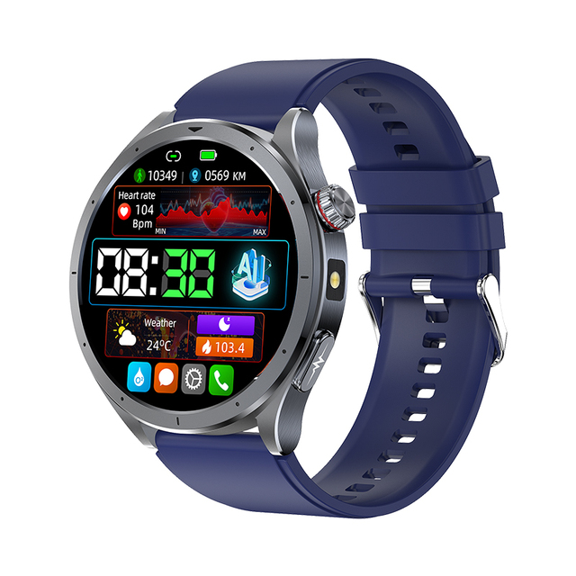 ET472 Smart Watch with ECG Monitor 1.53'' HD Screen for Men BT Calling Heart Rate Blood Oxygen Monitor Smartwatch AI Chat