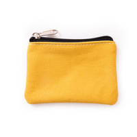 Dompet Koin Kanvas DIY Warna Solid dengan Resleting, Tas Kunci Mini, Kantong Uang, Dompet Koin Sederhana untuk Wanita Pria, Dompet Kecil, Hadiah untuk Anak