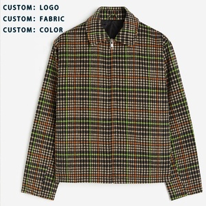 Veste en flanelle à <span class=keywords><strong>carreaux</strong></span> sur mesure pour hommes, veste épaisse à <span class=keywords><strong>carreaux</strong></span>, manteaux d'hiver - Product Image 5