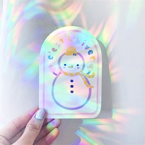 Suncatcher Sticker tùy chỉnh Rồng Mặt trời Catcher PVC cửa sổ Sticker Decal minh họa đầy màu sắc trong suốt suncatcher dán - Product Image 5
