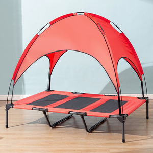 Parasol portátil Elevado Refrigeración Transpirable Elevado Perro Mascota Cama con pies para campamento al aire libre - Product Image 5