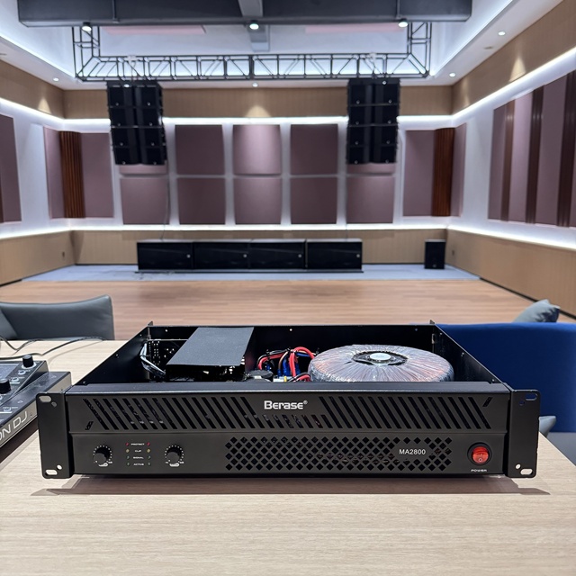 Professional 2-channel Class D 1U Amplifier for Home KTV Stage and Conference Room, Sound Audio Power Amplifier Equipment