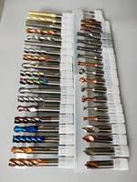 Fraise à queue OBT HRC55 à 3 cannelures avec revêtement DLC pour l'aluminium, usinage CNC haute vitesse, fraise en carbure, outils colorés arc-en-ciel