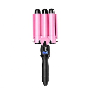 Set de rizadores de cerámica de 3 barriles, ondulador triple profundo profesional, mágico, para salón, con cubierta, el más vendido, rizador de pelo tipo varita - Product Image 4