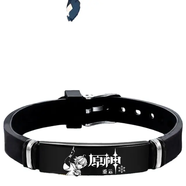 Anime Genshin Impact Vision Stainless Steel Bracelet God of Eye Pyro Cryo Electro Anemo Geo Hydro Dendro Bracelet for Women Men