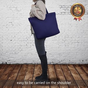 Eco-Friendly Cotton Canvas Tote Shopping Bag Long Handle Plain Screen <b>Printing</b> Reusable Fabric for Daily Use Advertising Gift - Product Image 2