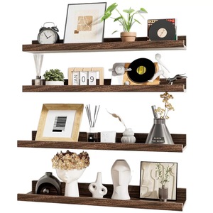 Étagère murale en bois flottante pour salon, étagère de rangement pour livres, présentoir à 3 niveaux, organisation bien rangée - Product Image 2