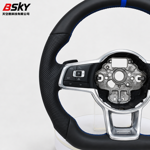 Convient au volant <span class=keywords><strong>sport</strong></span> en cuir de haute qualité de Volkswagen CC Magotan Golf 6 7 MK7 MK6 Lavida Passat GTI Tiguan - Product Image 4