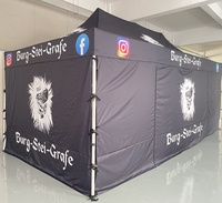Tente publicitaire en alliage d'aluminium 10x20 avec logo personnalisé pour événements en plein air, salons professionnels, promotions, vendeur, tente chapiteau Pop 3x3