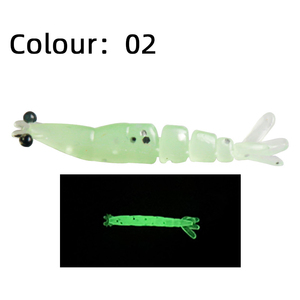 WEI 4cm 0.45g segmento luminoso morbido gamberetti in <span class=keywords><strong>Silicone</strong></span> morbido gamberetti vivido aspetto <span class=keywords><strong>artificiale</strong></span> <span class=keywords><strong>esca</strong></span> pesca <span class=keywords><strong>esca</strong></span> - Product Image 3