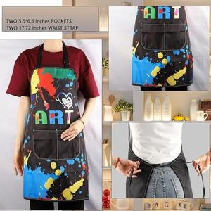 Delantal de pintura con bolsillos, delantales de artista, regalos, regalo de amante del arte para profesor de arte, estudiante, <span class=keywords><strong>pintor</strong></span>, delantal impermeable - Product Image 5