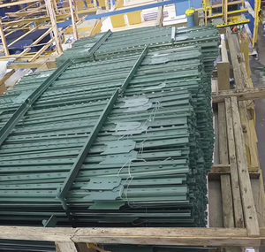 Poste <span class=keywords><strong>de</strong></span> Acero Reforzado con Marco <span class=keywords><strong>de</strong></span> Hierro <span class=keywords><strong>de</strong></span> 6.5 pies, con Recubrimiento en Polvo, para Cercas <span class=keywords><strong>de</strong></span> Seguridad en Obras <span class=keywords><strong>de</strong></span> Construcción - Product Image 4