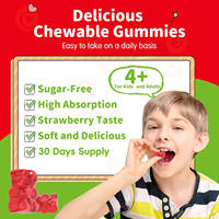 Gummies personnalisées au glycinate de magnésium naturel pour enfants, saveur sur mesure, soutien au sommeil, complément alimentaire, échantillon disponible OEM/ODM