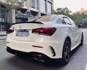 Abs กันชนหลังพลาสติกสีดำเงา A45S ประเภทดิฟฟิวเซอร์สำหรับ <span class=keywords><strong>BENZ</strong></span> <span class=keywords><strong>A</strong></span> <span class=keywords><strong>Class</strong></span> V177รถเก๋งดิฟฟิวเซอร์พร้อมปลาย - Product Image 3