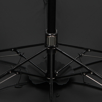 Parapluie de poche plat et compact, noir, avec revêtement anti-UV UPF50+, en pongé, portable, pour voyage, soleil et pluie, logo personnalisé, vente en gros, cadeau