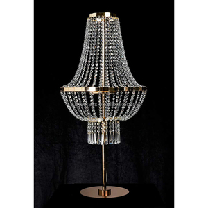 Lampadari da <span class=keywords><strong>Tavolo</strong></span> Rotondi Altezza 110CM, Centrotavola Dorati per Matrimoni e Decorazioni per Feste - Product Image 2