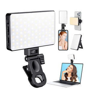 120 LED haute puissance Rechargeable Selfie lumière avant et arrière Clip pour téléphone <span class=keywords><strong>Tiktok</strong></span> Vlog accessoires de téléphone portable - Product Image 1