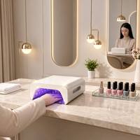 Lampe UV LED rechargeable 2026 pour ongles, séchage rapide, haute puissance, machine automatique pour le séchage du vernis gel, usage domestique et professionnel