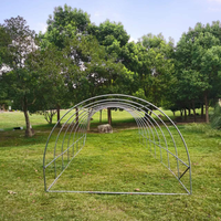 8X3X2 Couvercle en plastique facile à assembler Serre de jardin pliante Tente de culture personnalisée Maisons en plastique pour la plantation