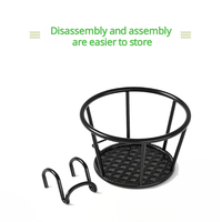 Ganchos para barandilla de balcón, estante colgante desmontable para ventana, cesta de flores para exterior, soporte de metal para macetas de hierro forjado