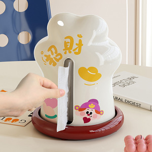 Lucky Cat Paw Tissue Box PP Material Pull Out Tissues For Living Room Desktop Entryway Coffee Table - Product Image 4