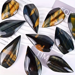 Venta al por Mayor de Adornos de Cristal Curativo en Forma de Gota de Agua, Estilo Bohemio, en Amarillo y Azul, con Ojo de Tigre, para Decoración del Hogar y Regalos - Product Image 6