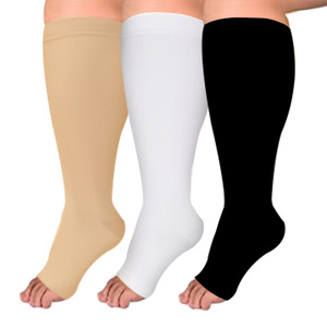 <span class=keywords><strong>Calze</strong></span> a Compressione Elastiche Traspiranti 3XL Plus Size al Ginocchio per Infermieri, Comode e con Sollievo dalla Pressione - Product Image 4