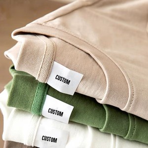 T-shirt surdimensionné 220 GSM 100 % coton, hauts tricotés unis à manches courtes pour hommes, vêtements décontractés personnalisés fabriqués en Chine - Product Image 2