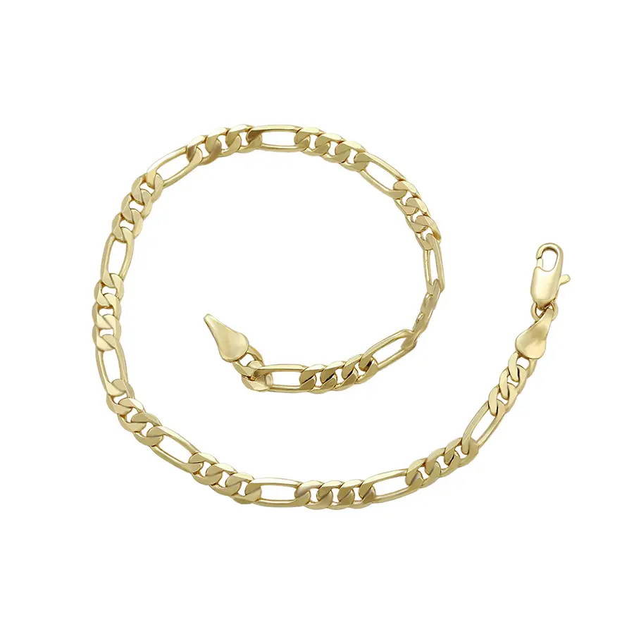 A00757209 xuping gioielli alla moda retrò semplice Cubano contorto catena 14K oro placcato può essere usato come un braccialetto cavigliera