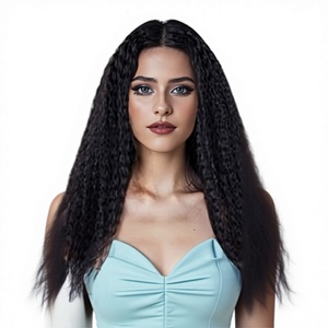 Pelucas en U de Estilo Europeo Americano, Fibra Sintética, Hechas a Máquina, Cabello Largo Rizado y Crespo, a la Moda, Hermosas, Kasi/<span class=keywords><strong>Kani</strong></span> - Product Image 1
