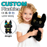Fabrication de jouets en peluche personnalisés, personnage de chat doux, conception unique OEM, poupée apaisante à câliner pour enfants, faible MOQ, vente en gros