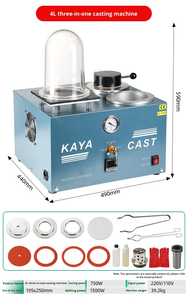 Vàng Bạc đồ trang sức đúc Máy sáp đúc kết hợp chân không đầu tư đúc đầu tư máy để bán 220V/110V - Product Image 6